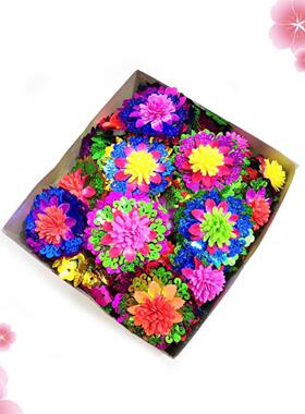 中秋折塔RGD潮仿汕拜新品饰品贴装花手工折纸饰月圆畔花真花60个