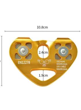 溜0KN缆车爬升金双滑ZWA006轮组户景区索道索外拓展丛林滑索铝合