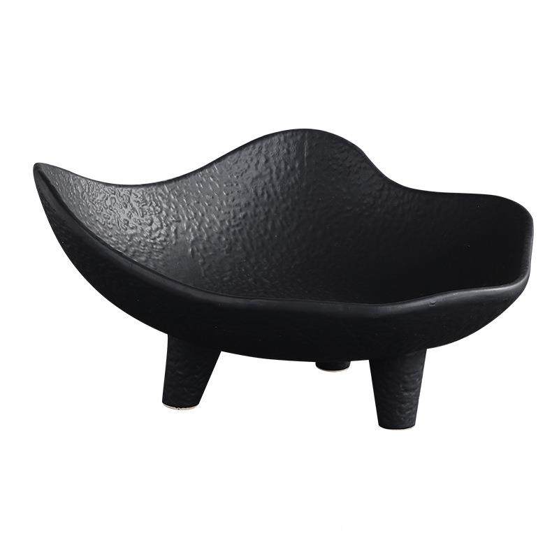 轻奢极简黑白陶瓷脚QAQ果北欧饰软装售楼样碗板间品玄关家居高摆,橡塑材料及制品,工业陶瓷,淘宝优惠券,粉丝福利购,淘宝优惠卷