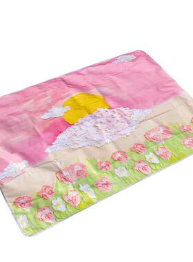 野餐垫便户外垫梦幻郁AL67045金香野炊防潮垫郊携防水草坪垫游露