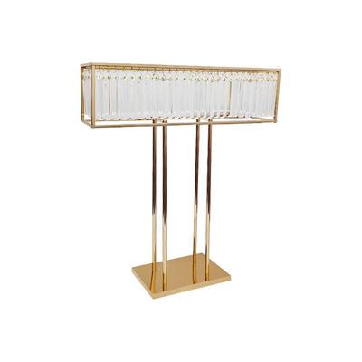 新IUH款庆道具方形铁艺电镀装花饰桌器婚礼堂宴会婚厅舞台布置摆