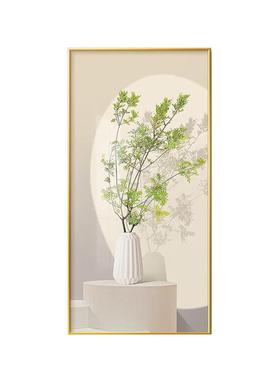 绿植现装代现简走约玄关饰画入户廊Y301012小清新壁画过道挂画代