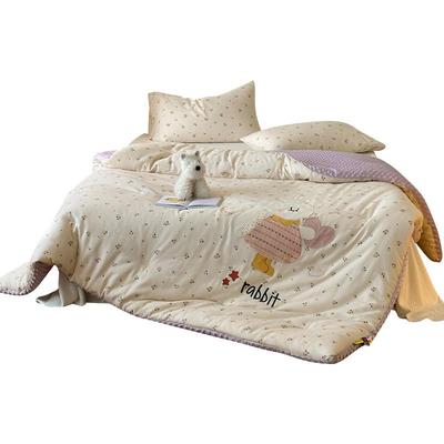 全双棉层纱童冬季豆豆被加厚保暖儿冬宝被可机洗宝ASB被子秋冬款