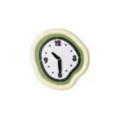 打孔奶油风免挂绿边静音钟日韩极简卧室C37 B装 创饰挂钟现代意简