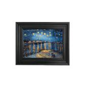 法式 XKF软 小众美挂式 中古风装 饰画梵高星空餐过壁画酒道店工厅装