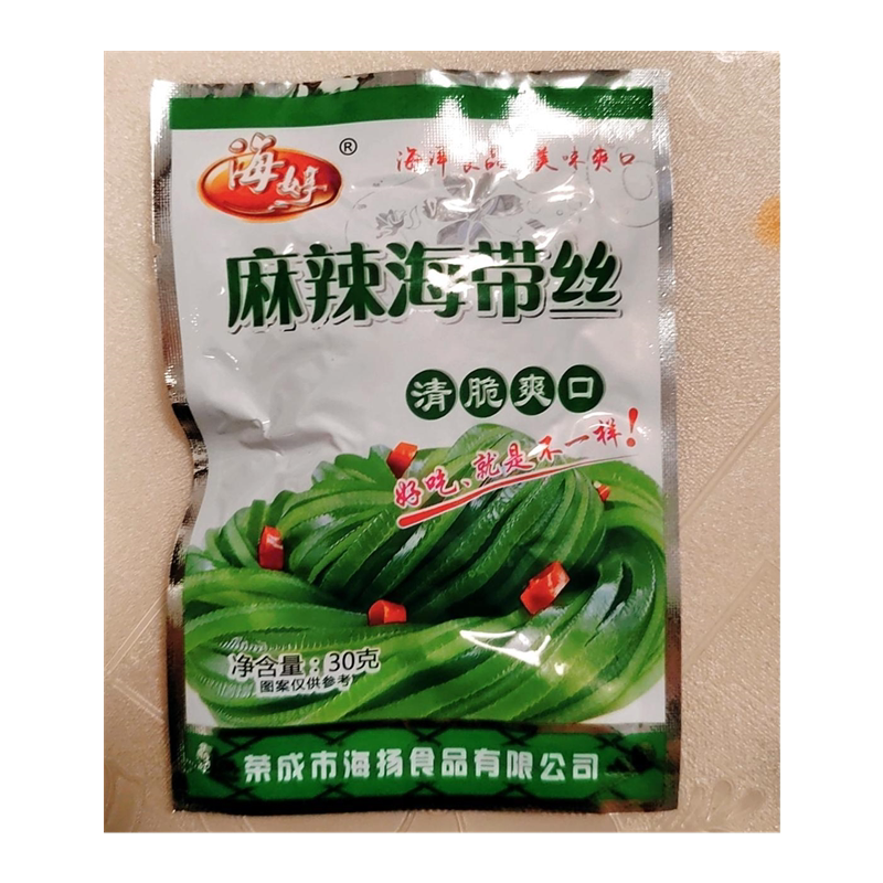 【新货】海婷海带丝荣成海带即食香辣麻辣味小包装咸菜下饭菜