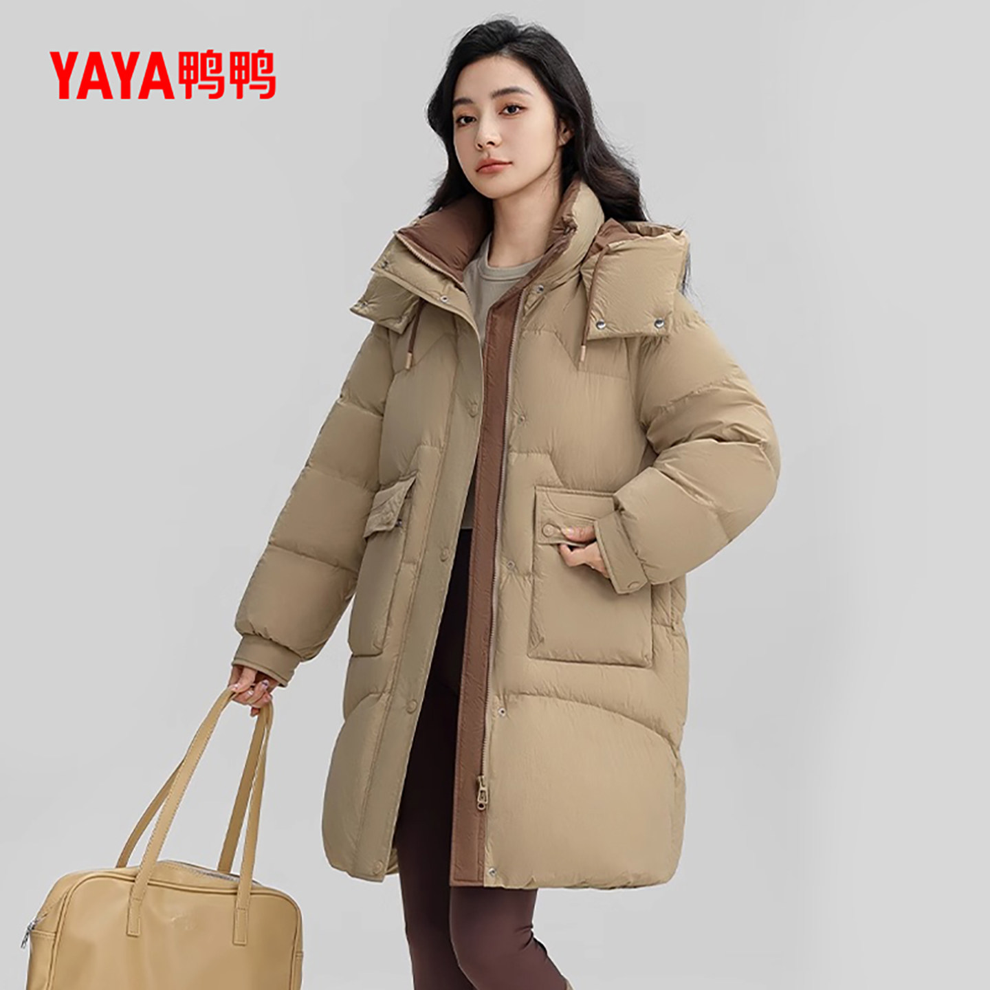 鸭鸭时尚休闲羽绒服女