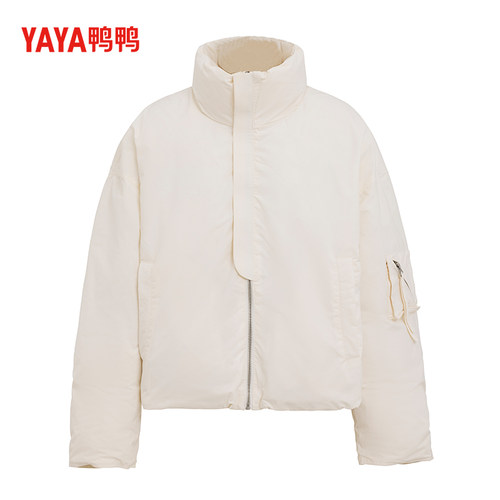 YAYA鸭鸭2026新款双面穿羽绒服秋冬保暖时尚百搭休闲女士短款外套