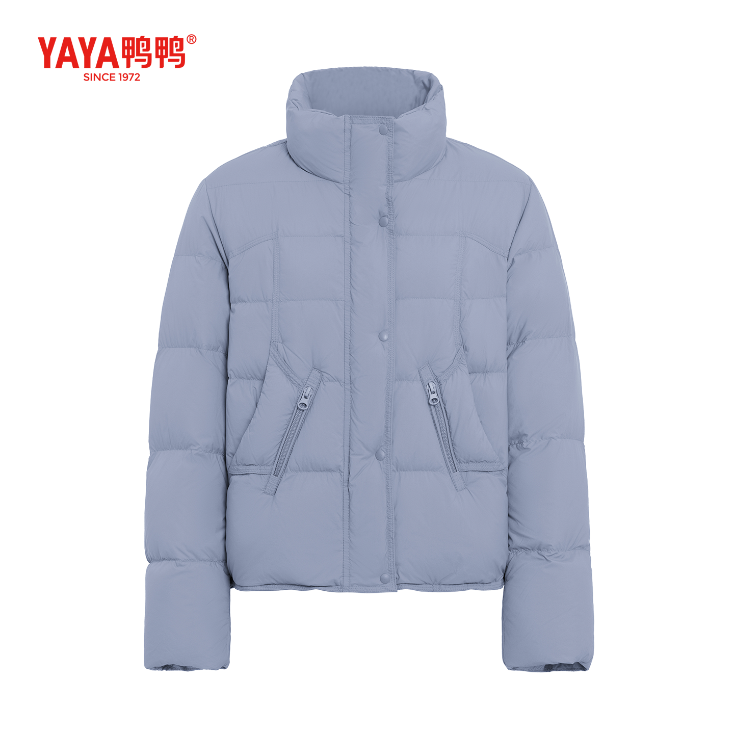 YAYA鸭鸭2025新款女士羽绒服秋冬小个子休闲百搭短款立领保暖外套