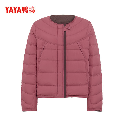 YAYA鸭鸭2026新款冬季羽绒服轻职风极简短款休闲百搭轻薄女士外套