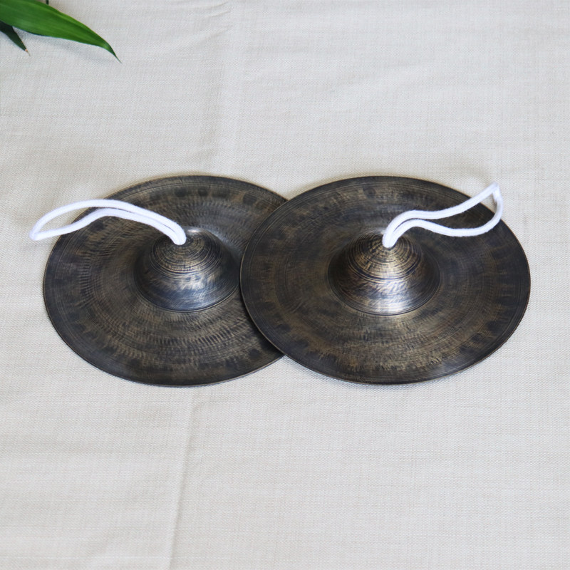 青铜腰鼓镲2cm2 2公分仿古铜镲大镲京镲黑镲军鼓镲学生镲