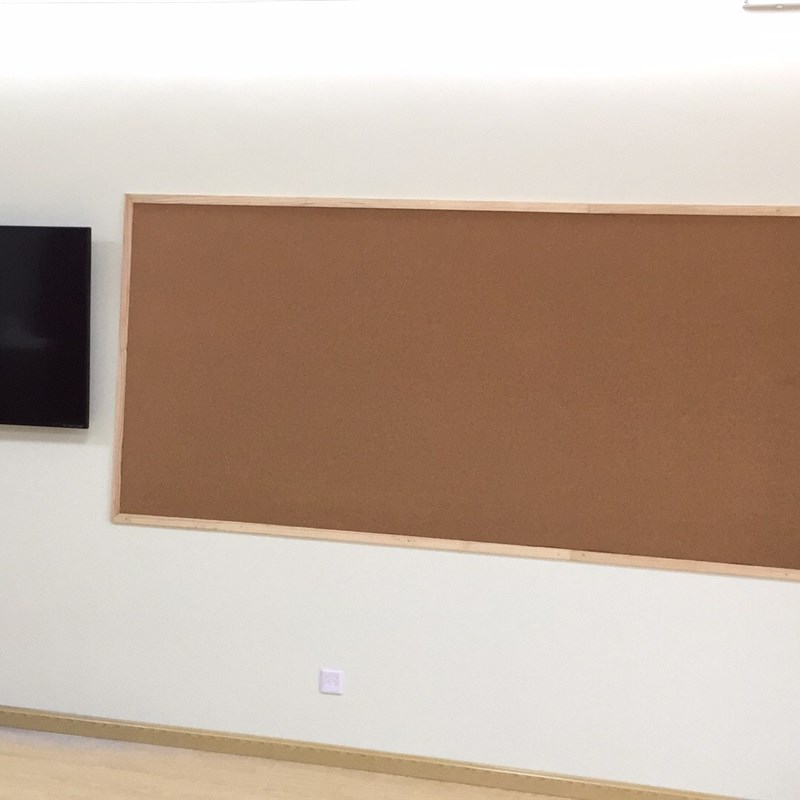 软木板留言板图钉展示照片墙告示板水松板木框*9cm挂式定制