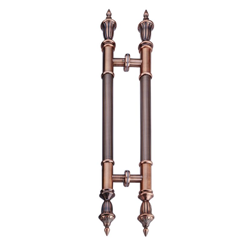 欧式 仿古豪华酒店KTV大门木门把手古铜不锈钢 玻璃门大门拉手