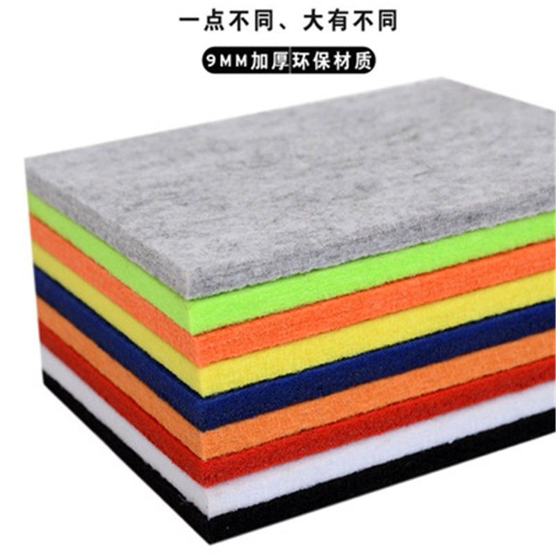 彩色毛毡板墙贴留言板照片板软木板照片墙展示幼儿园墙贴板公告栏