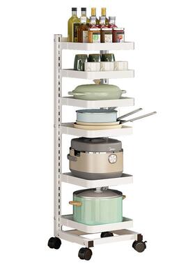 厨锅具储物架家夹缝锅架转角放蔬房水果置物用MWL架菜可移动收纳