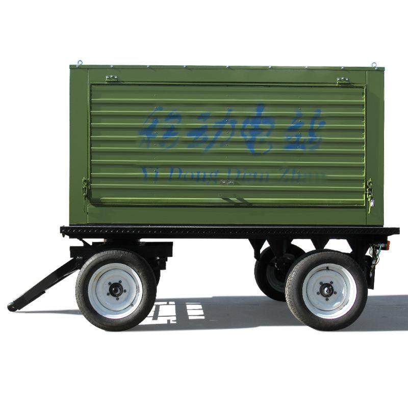 移动电站拖车防雨棚30KW50KW100kw200kw300kw400kw拖挂板车蜂窝棉