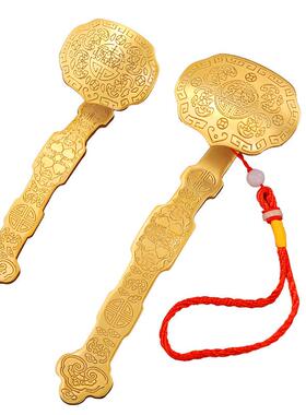 厂吉祥如意办公客厅无品牌/桌室面件家居摆铜如意摆件黄铜五家福