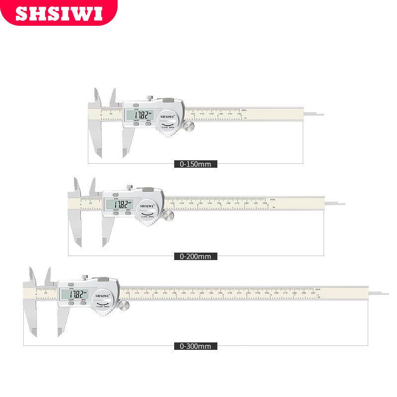 思为IP54防水数显卡尺0-150无品牌/-00-30电子0数2显游标卡可连接