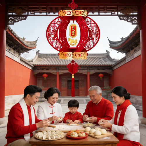 2026新年装饰灯笼挂饰布置新年装饰古风福字花灯挂件植绒宫灯元旦