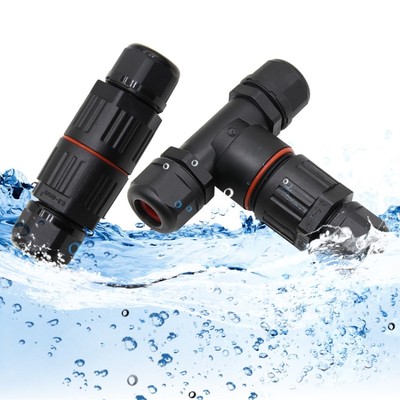 航空接头IP68户外防水地埋接线柱CDF200电线电缆接头2进2出连接器