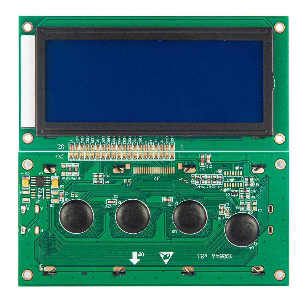 4.0寸LCD显示屏工业控制器用19264点阵屏模块不带字库低功耗液晶