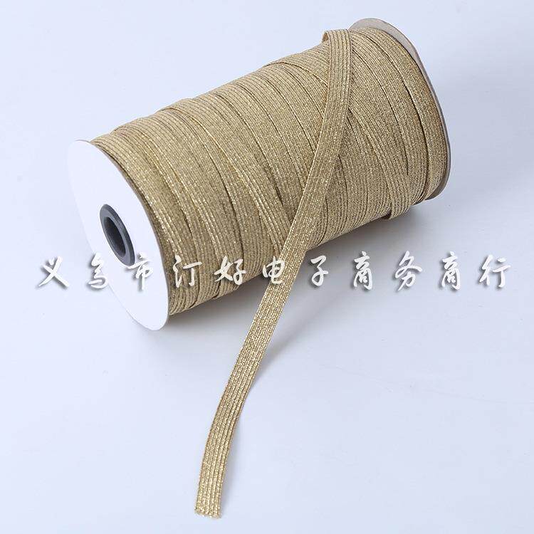 369MM扁全葱走马松紧带金银弹力带彩色走马松紧带