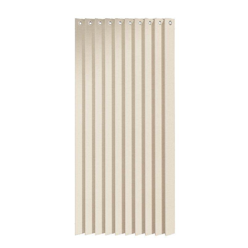 厨房折叠遮挡帘免打孔橱柜置物架磁吸防尘帘开放式柜门拉帘遮挡布