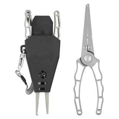 多功能不锈钢路亚钳海钓剪线开环压铅坠取钩钳控鱼器钓鱼钳子工具