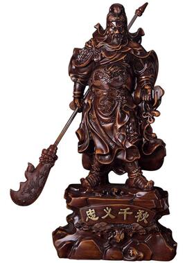 工艺品关公神像武财神树脂手工摆件开业客厅创意家居装饰品