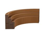 橱窗展会商品摆件陈列展示架三层白色阶梯伸缩纸陈列架展柜