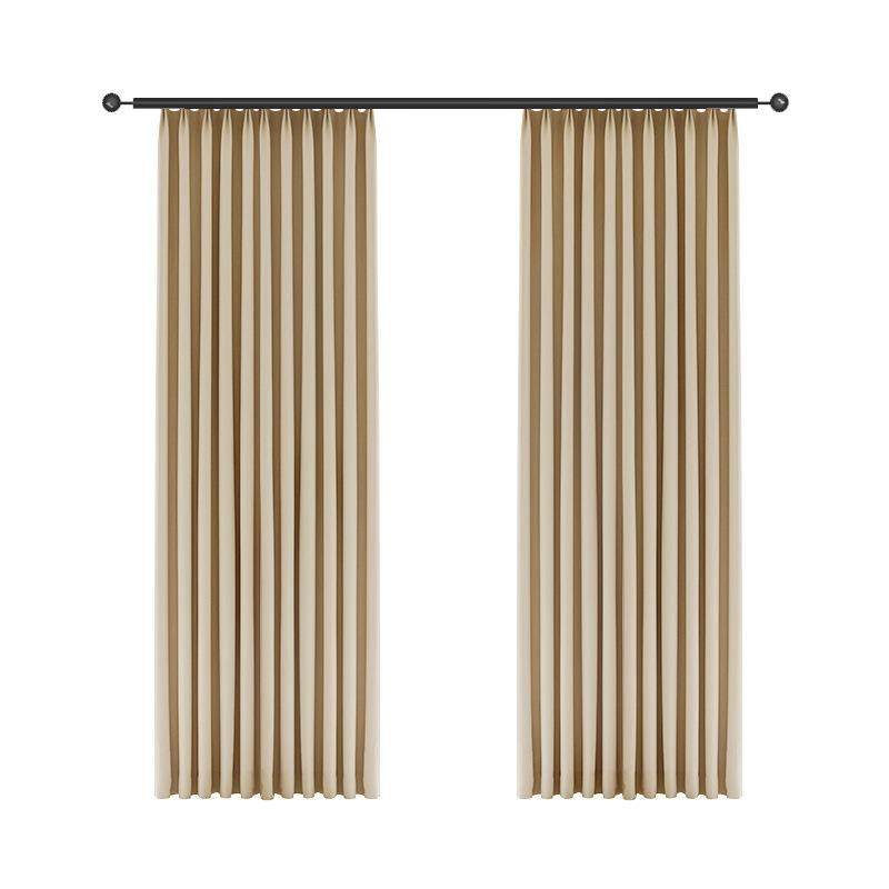 送定型高精密遮光窗帘客厅卧室酒店窗帘布料涤纶绍兴柯桥窗帘