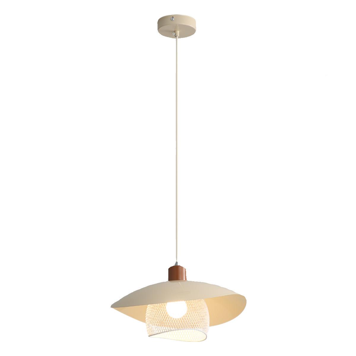 式餐小户型民宿奶油风日厅吊灯现简约餐桌吧台代侘寂风护眼装饰灯