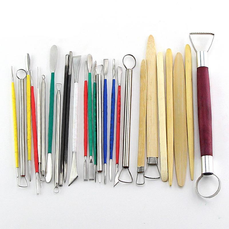 专业精雕油泥雕塑工具26件套陶艺模型泥塑工具雕刻软陶泥雕工具