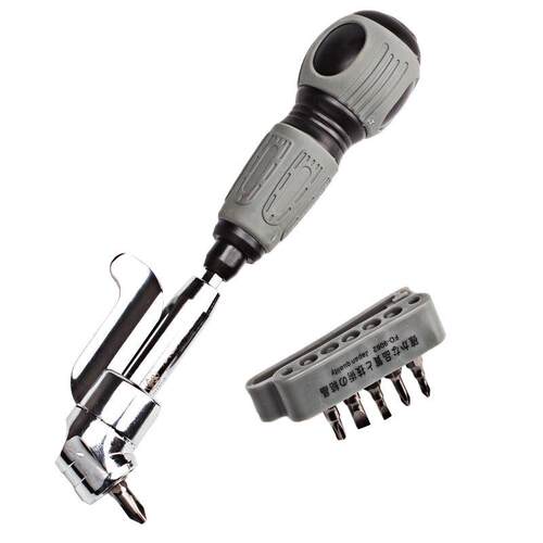 福冈工具拐角螺丝刀组合十字一字T25批头正反旋转套装FO-9062