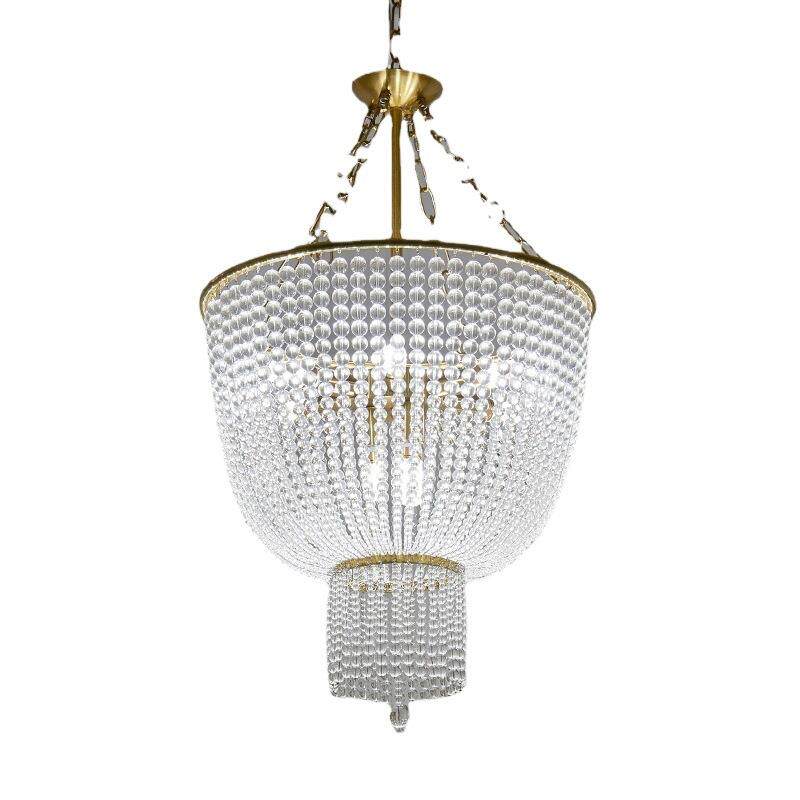 法式水晶吊灯美式田园浪漫客厅灯复古浪漫卧室餐厅创意艺术灯