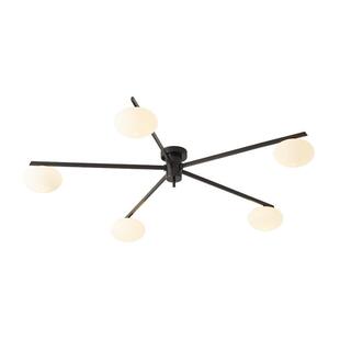 全铜法式吸顶灯时尚创意玻璃蛋白石造型房间灯设计师艺术卧室灯