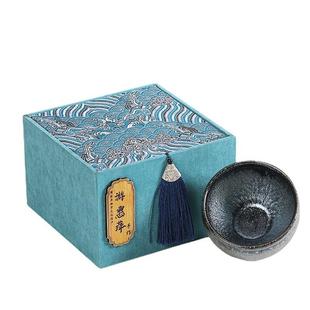 八彩曜变主人杯建盏曜变天目极光油滴原矿建窑原釉铁胎中式复古釉