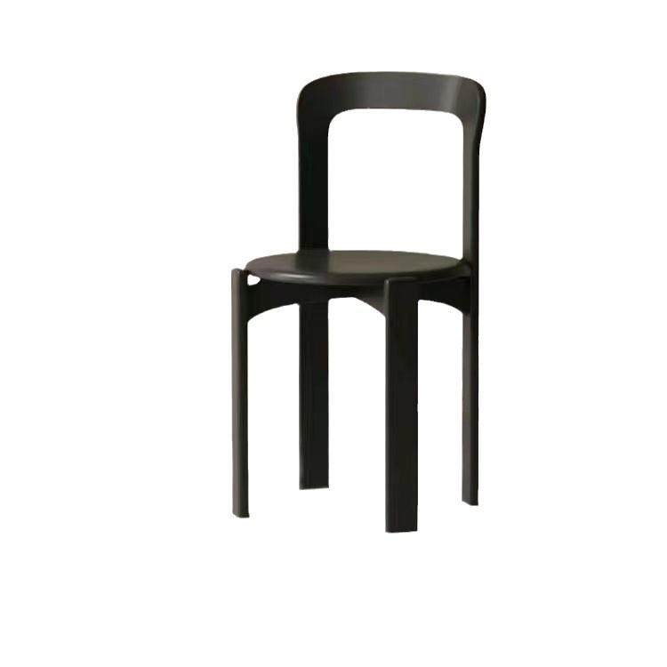 法式复古餐椅设计师奶油风化妆靠背椅侘寂风简约咖啡中古实木椅子