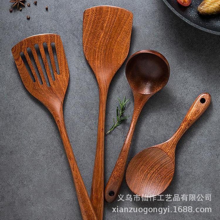 品品优相思木锅铲厨房不粘锅专用炒铲耐高温厨具套装家用炒菜铲子