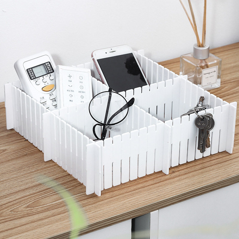 大号抽屉分割隔板厨房隔断自由组合格子分格挡板加高收纳分隔板