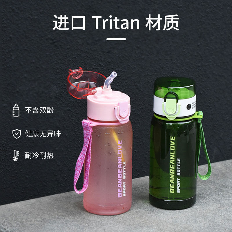 水杯儿童男小学生上学专用夏季女便携运动塑料水壶弹扣茶杯子