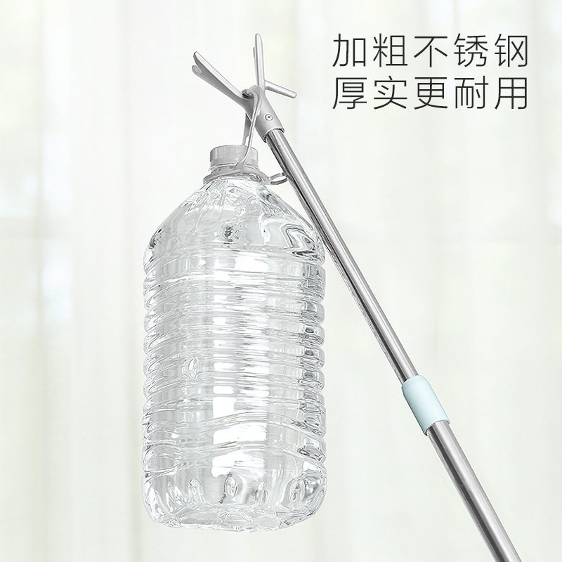 75cm不锈钢晾衣叉更衣柜迷你小号撑衣杆三节伸缩行李箱便携叉。
