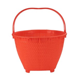 洗菜篮子手提野餐篮塑料买菜篮加厚耐用提菜篮子S大号水果篮洗衣