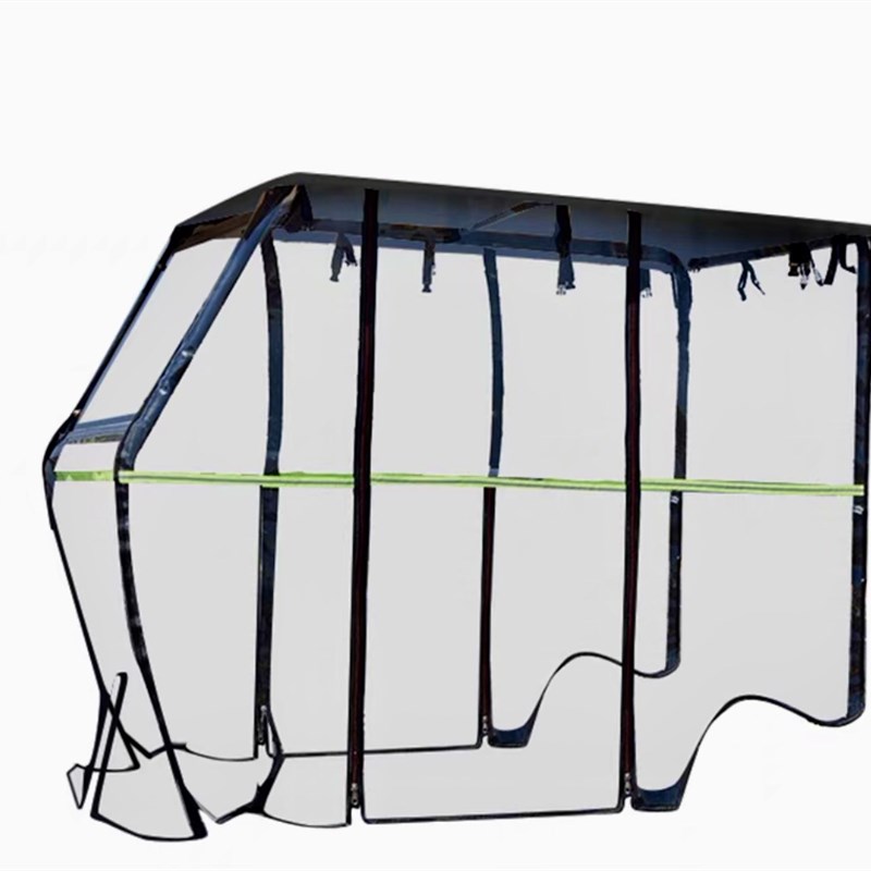 电动三轮车车棚雨帘车小巴士电动车篷全透明围帘防U风保暖加厚双