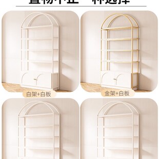 带背板化妆护肤品j产品展示柜美容院宠物店美甲陈列货架多层置物
