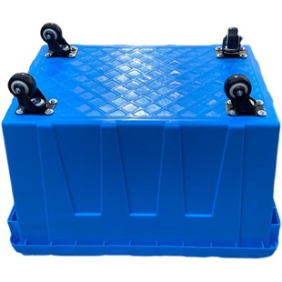 带锁带盖收纳防偷塑料箱周转筐 z带滑轮运输周转箱 可带轱辘中转