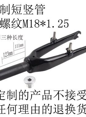 451全碳纤维折叠自行车小轮车305前叉V刹C刹20M寸16寸406碳叉14寸