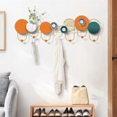 进门口玄关挂钩墙上收纳s壁挂入户门后墙壁衣帽钩挂衣架创意免打