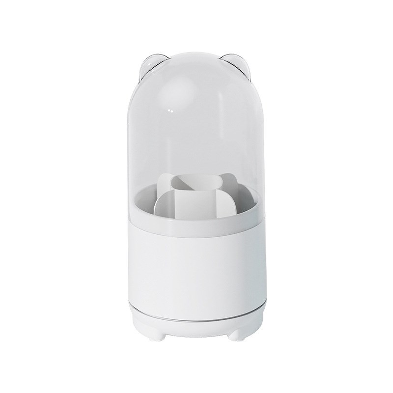 化妆刷收纳筒旋转防尘化妆品收纳盒桌面笔筒口P红眼影刷子桶置物