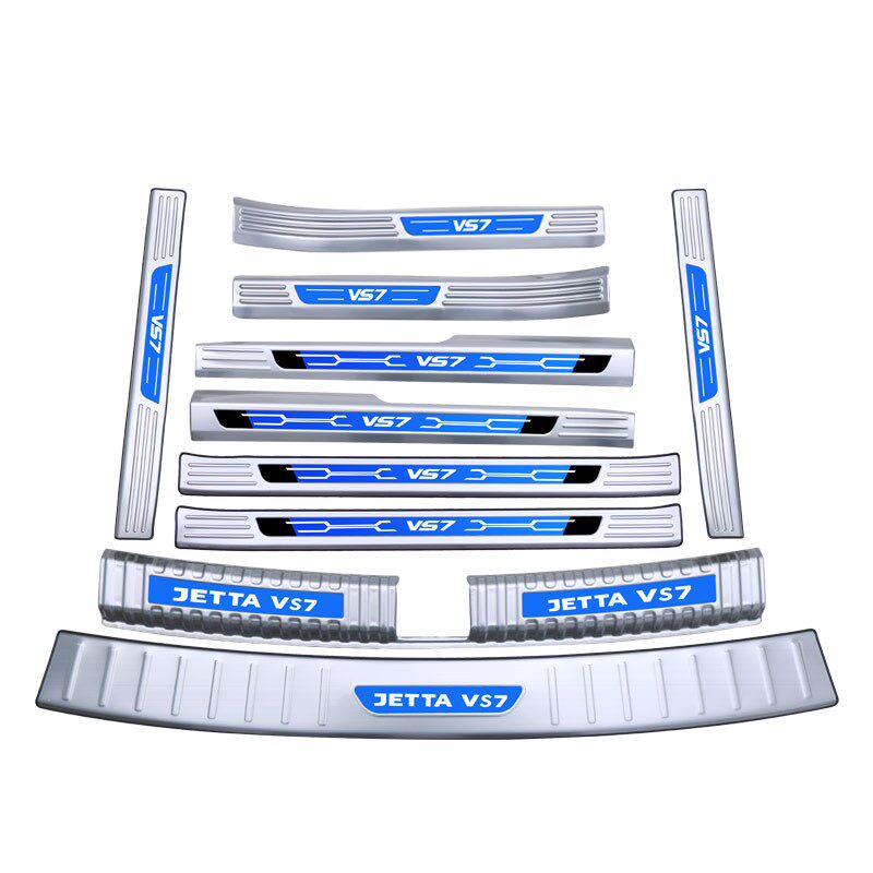 捷达VS7改装专用门槛条装饰不锈钢迎宾踏板防踩贴条配Z件汽车用品